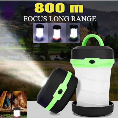 Multifunction Collapsible Outdoor Tent Lights LED Portable Flashlight Mini Lamp Emergency Pocket AA lantern Outdoor Camping