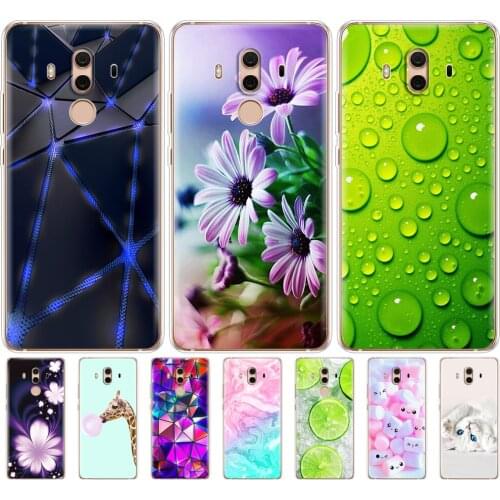 Soft TPU Case For Huawei Mate 10 lite Printing Drawing silicon Phone Cases Cover For Huawei Mate 10 pro coque for mate 10