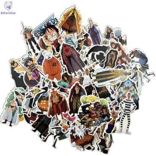 75 Pcs/Lot Anime 2018 ONE PIECE Luffy Stickers For Car Laptop PVC Backpack Home Decal Pad Bicycle PS4 waterproof Decal