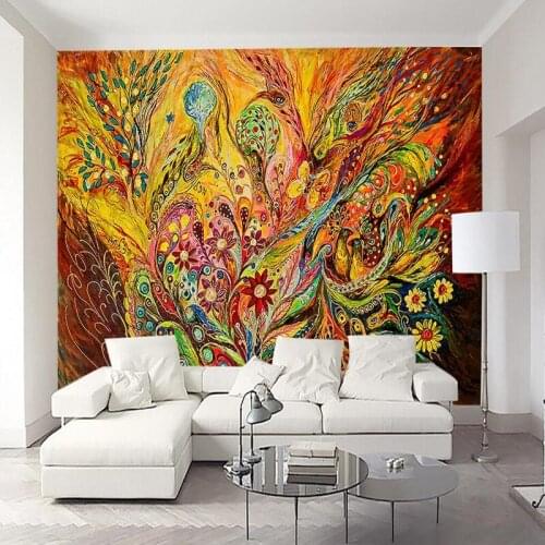 Wallpapers Youman Custom Photo Wall Mural 3D Animals Peacock Oil Painting Murals Living Room TV Background Wall Mural Wallpapers