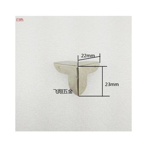 Corner Protector Hardware 22*23MM furniture white square corner protection edge angle protection nickel plating
