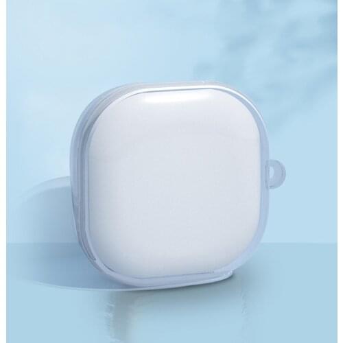 Clear Soft Silicone Crystal TPU Case For Baseus Encok WM01 Earphone Cover Charging Box Bags No Watermarks W/ Anti-lost Hook