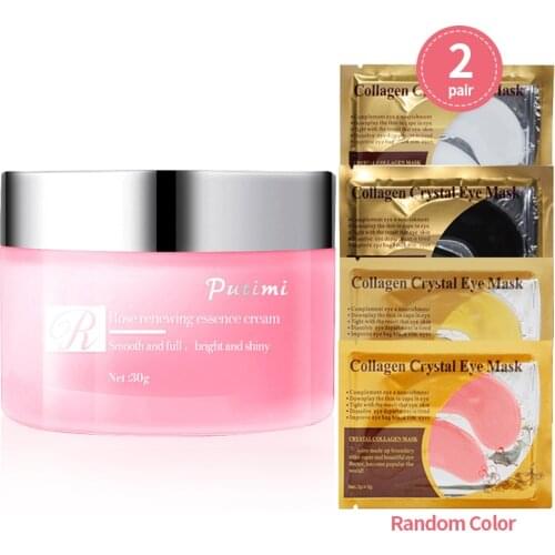 PUTIMI Anti Aging Moisturizer Face Cream Rose Essence Nourish Whitening Wrinkles Remove Lifting Beauty Face Skin Care Repair