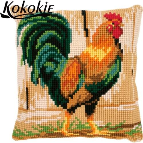 Handicraft cross stitch pillow kits 3d embroidered mats decorative embroider Needlework kits cushion cover kits throw pillow