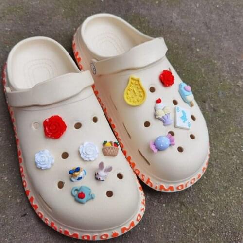 Detachable Three-dimensional Princess Rabbit Croc Charms Shoe Buckle Toy Ice Cream Headphones Shoes Accessories