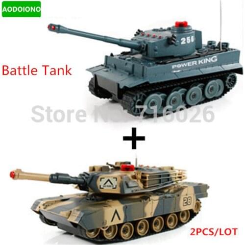 RC Tank Toy Panzer Remote Control Model of Spy Armies Juguetes 1/16 Battle Tanks Toys for Children Baby Boy Gift 2Pcs/lot