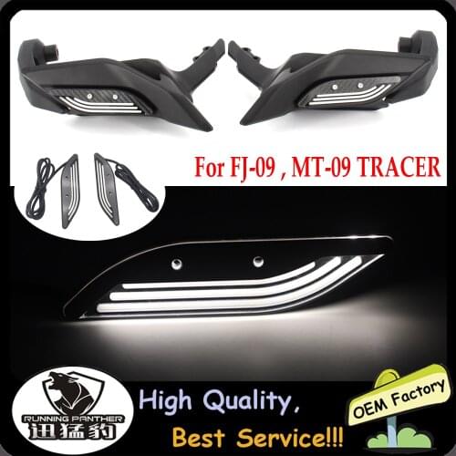 For YAMAHA MT09 TRACER FJ-09 MT-09 TRACER 2014 - 2017 Motorcycle hand guard Decorative lights Knuckle Guard LED Kit FJ09