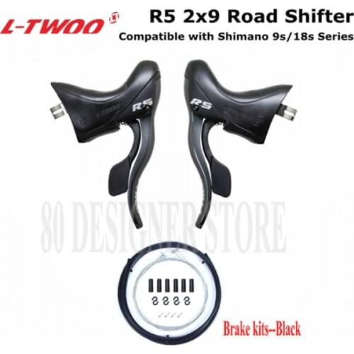 LTWOO R5 2x9 Road Bike Shifter 9v Brake Lever 18v Bicycle R7000 Tiagra Sora sensah empire ignite 4700 5800 brake cables included