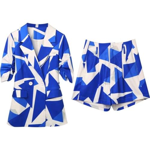 2020 spring summer autumn new women fashion casual 2pieces set suit woman female Plus big size OL blazer feminino Vq89