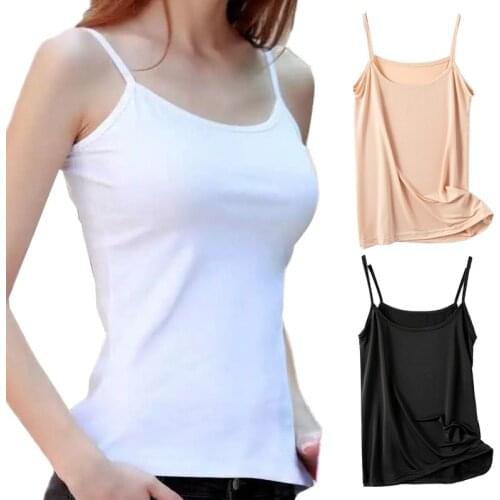 Women Sling Vest Summer Girls Sexy Strap Cotton Camisoles Crop Tops Ladies Sleeveless Sports Yoga Fitness Base Vest Tops Thin