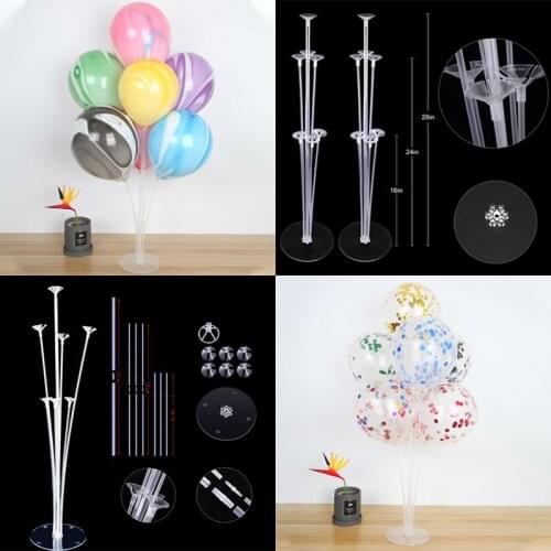 1Set Column Upright Detachable Balloon Floating Display Base Bracket Party Wedding Banquet Decoration Supportin Accessories