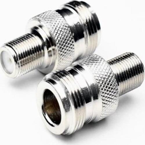 10pcs RF connector F Female Jack to N Female Jack RF Coaxial Adapter Connector