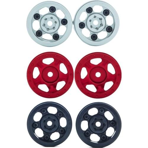 2pcs/4pcs RC Car Aluminum Alloy Wheel Hub for 1/24 RC Crawler Car Axial SCX24 90081Upgrade Modification Parts Lowering Gravity
