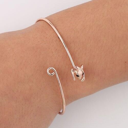 3pcs/Lot New Adjustable Bangles Retro Style Lovely Mouse Head Bangle Best Bracelet Share With Friend Wholesale