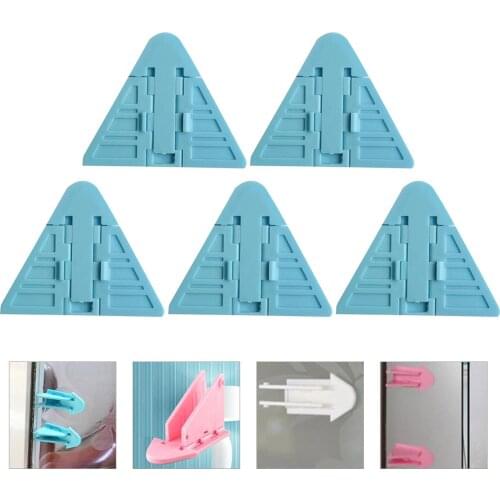5 PCS Baby Child Safety Lock ABS Window Protection Blocker Sliding Door Padlock for Patio Closet Wardrobe Window