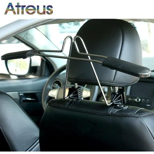 Atreus 1Pcs Car hanger metal stainless steel headrest hanger for Mazda 6 CX-5 BMW E46 E39 Mini Cooper Audi A4 B6 B8 A3 A5 Ford