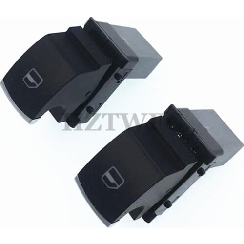 2PCS High Quality 5ND 959 855 5ND959855 Car Chrome Window Switch For VW Passat B6 3C Jetta Tiguan 6 Golf GTI MK5 MK6
