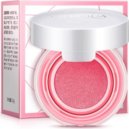 BIOAQUA Air Cushion Rosy Blush Makeup Mineral Blush Long-lasting Easy to Wear Natural Beauty Blusher Face Charms