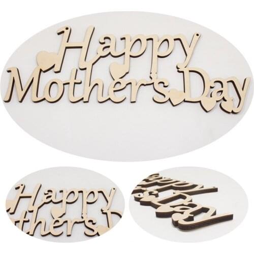 Wood Tag Pendant Mothers Day Plaque Multipurpose Polished Wood Sturdy Durable Creative Porch Hanging Sign Home Hanging Decor
