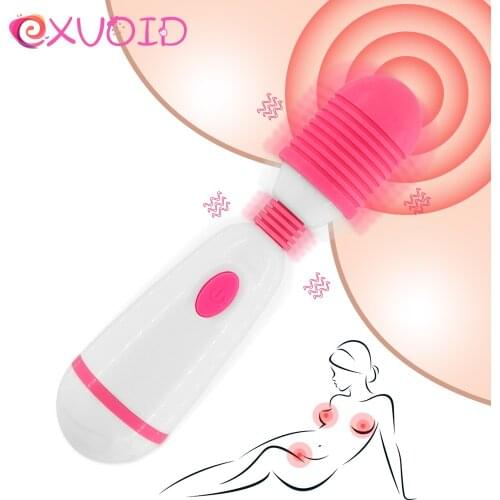 EXVOID AV Stick Vibrator Adult Products Clitoris Stimulator Magic Wand Sex Toys for Women G-spot Body Massager Silicone Vibrator