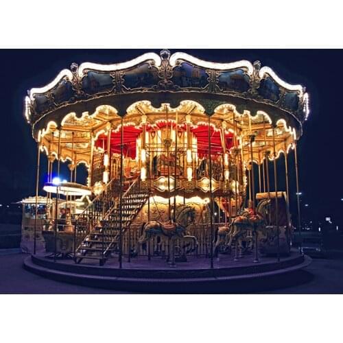 IN STOCK Street View The New Carousel with light motor 15036 2705Pcs Set Children Building Blocks Bricks Boy Toys Model 10257