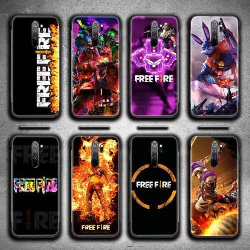 Hot Game Free Fire Phone Case for Redmi 9A 9 8A 7 6 6A Note 9 8 8T Pro Max K20 K30 Pro