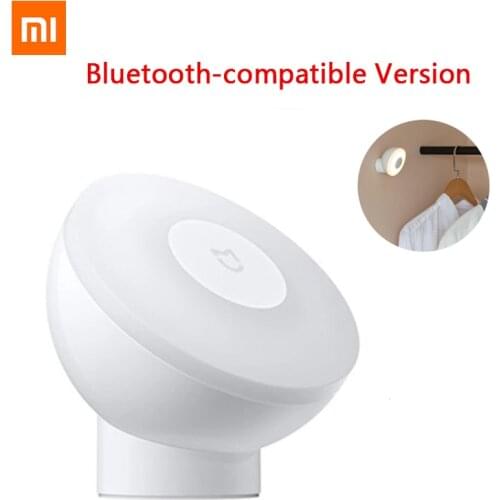 Xiaomi Led Induction Night Light 2 Bluetooth-compatible Version 360 Rotating Adjustable Brightness Infrared Smart Motion Sensor