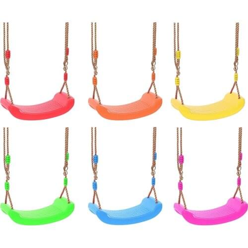 Качели садовые High-Quality Summer Child Outdoor Plastic Swing Rope Seat Toys Hanging Swings Garden Rocking Chair Kid Sports Toy