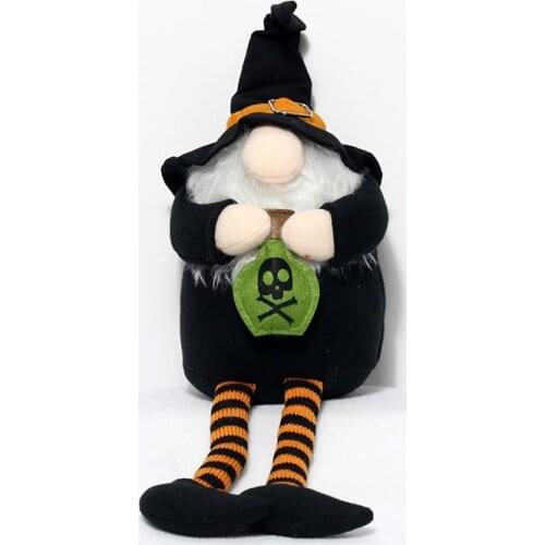 Halloween doll 60cm plush stuffed puppet handmade faceless toy dwarf plush doll Halloween party decorations gifts for children