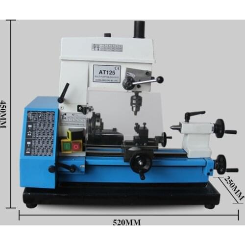 Mini Lathe Turning Drilling Milling Machine Tool Household Turning Drilling Milling Machine Metal Processing DIY Machine Tool