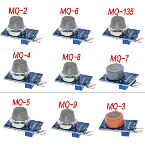 MQ-2 MQ-3 MQ-4 MQ-5 MQ-6 MQ-7 MQ-8 MQ-9 MQ-135 Detection Smoke methane liquefied Gas Sensor Module for Arduino Starter DIY Kit