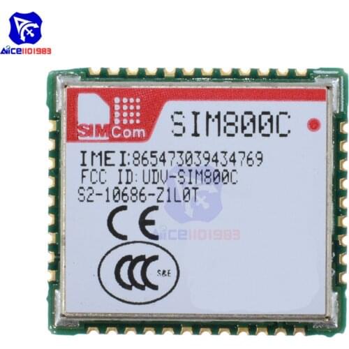 Diymore High Performance SIM800C SIMCOM GSM GPRS Module LCC Interface for Arduino