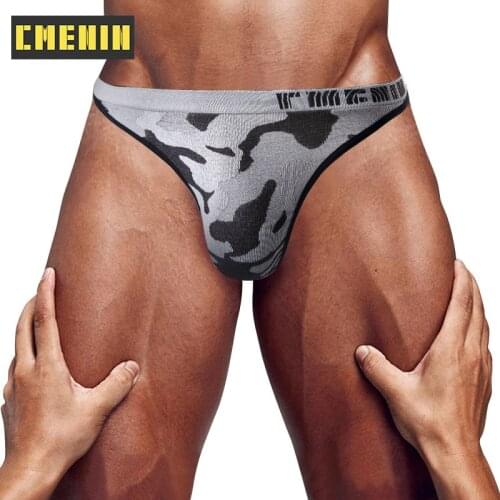 CMENIN Popular Camouflage Mens Panties Gay Men Sexy Mans Underwear Thong Men Jockstrap Soft Mens Thong And G strings Cueca