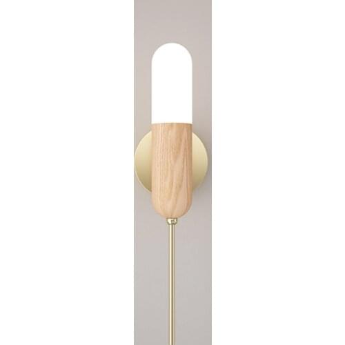 Nordic Led Wall Lamp Minimalism Wood Bedroom Bedside Light Corridor Aisle Wall Sconce Living Room Decoration Wall Light Fixtures