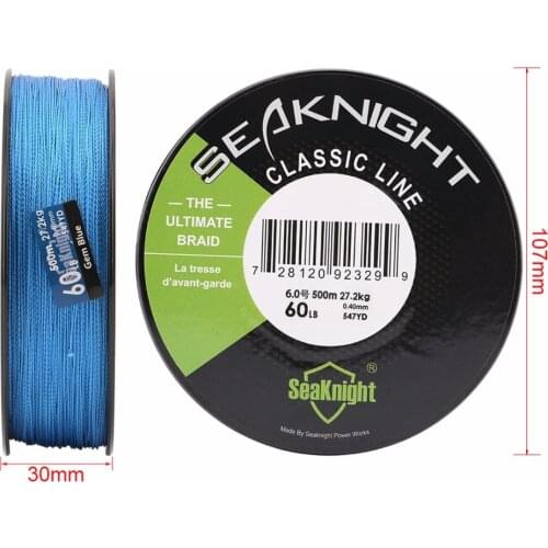 New Classic 500M 4 Strands Braided Fishing Line Super Strong Braid Multifilament Rope 6-80LB 4 Weaves Saltwater Fishing