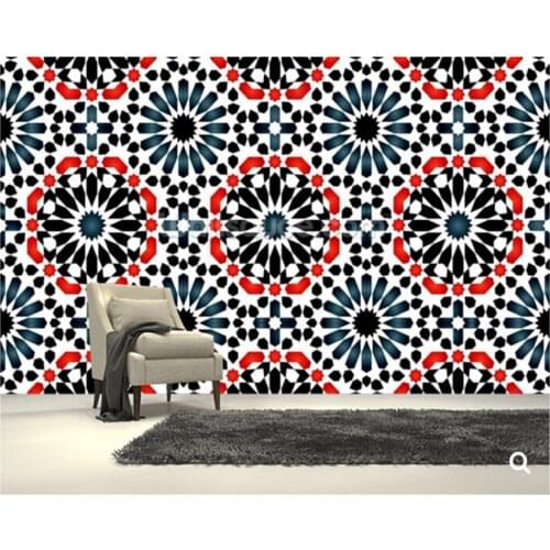 Custom 3D art wallpaper ,Islamic pattern,for the living room bedroom restaurant background wall silk papel de parede