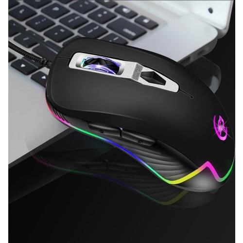 YWYT G818 Professional Gaming Mouse RGB Light Wired Optical Luminous Desktop Mouse ,With 4 Bright Colors LED Backlit ,For LOL CS