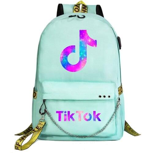 TIK TOK Usb Charging School Bag Capacity Teenager School Bags For Girls Boys Backpack Mochila Infantil Escolar Bookbag