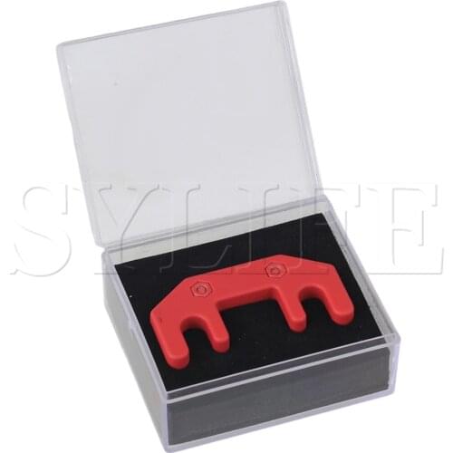 Fiddle Violin Viola Practice Mute Silencer Red Rubber Coated 4 Prong