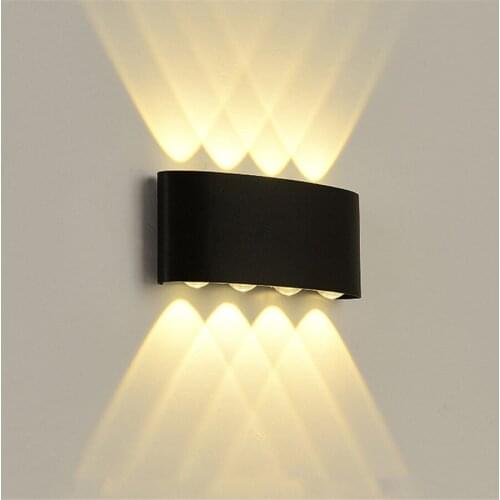 Thrisdar Modern 8W/12W LED Outdoor Waterproof Wall Lamp Up&Down Villa Aisle Corridor Balcony Porch Light Exterior Wall Light