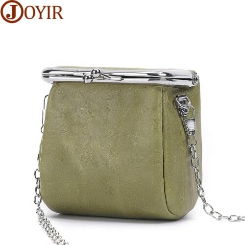 JOYIR Genuine Leather Small Chain Crossbody Bags for Women 2020 Girls Cute Mini Shoulder Messenger Bags Handbags Bolsa Feminina