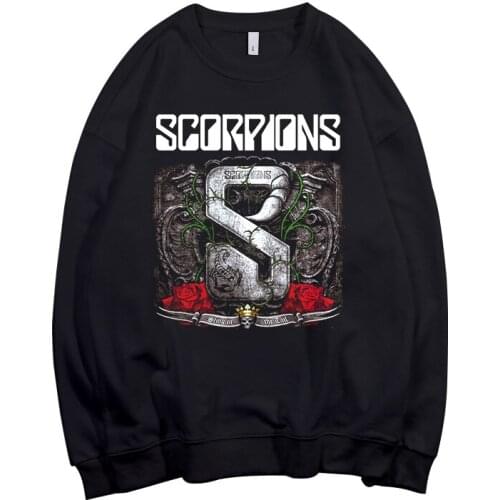 4 designs German band Scorpions Pollover Sweatshirt rock hoodie heavy metal sudadera rocker streetwear fleece Outerwear Punk