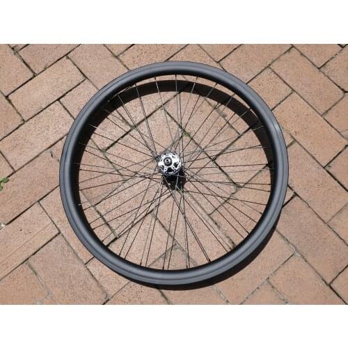 Ultra Light Wheelset 38mm Full Carbon Road Cyclocross Bike Clincher Wheelset Disc Brake Quick Release Front QR / Rear QR 135mm