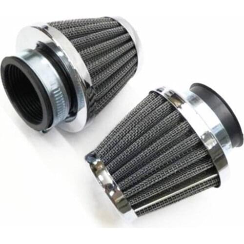 2x Motorcycle Air Filters 35mm-60mm Air Intake Filter Cleaner Dirt bike Dual Sport bike Atv Scooter Offroad Universal