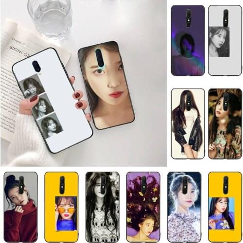 YJZFDYRM IU Lee Ji Eun Custom Soft Phone Case For Oppo A5 A9 2020 Reno2 z Renoace 3pro Realme5Pro