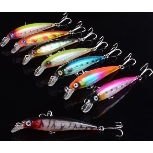 1pcs 8.5cm 7.2g Fishing Lures Minnow Lure 8 Colors Select High Quality Hard Bait Crankbait Wobbler Fishing Tackle Wholesale