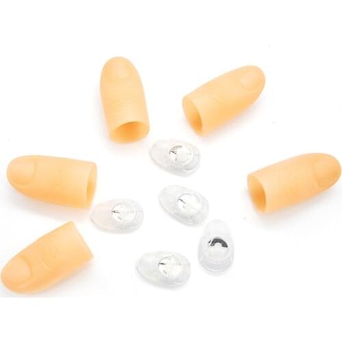 2PCS Illuminated Magic Single Finger Light Funny LED Light Flashing Fingers Magic Trick Props Light-Up Toys For Party Holidays