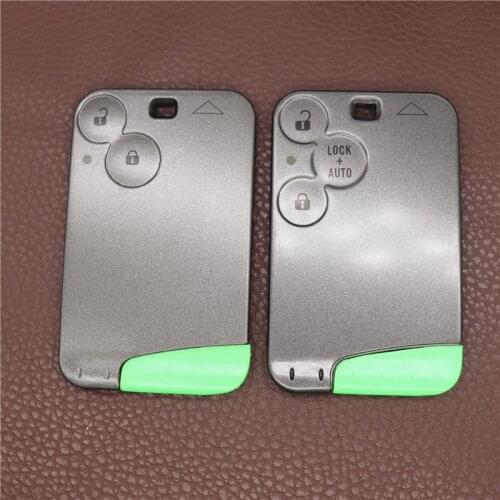 2/3 Button Remote Smart Card Key Case Shell For Renault Laguna Smart Card Key Shell With Insert Small Key Blade