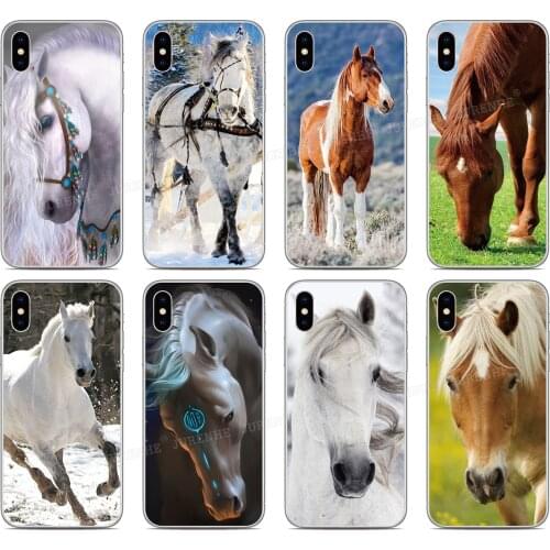 Silicone Black White Horse Cover For Wiko Y81 Y51 Y62 Y61 Y50 Y60 Y80 Sunny 5 View 5 Plus 3 4 Lite 2 Go Power U20 U10 Phone Case