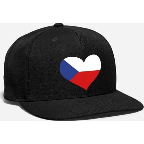 Czech Republic Heart Embroidery Love Czechia Flag Emblem Shield coat of arms Russia Prague Cesko patriotism Unisex Snapback Cap